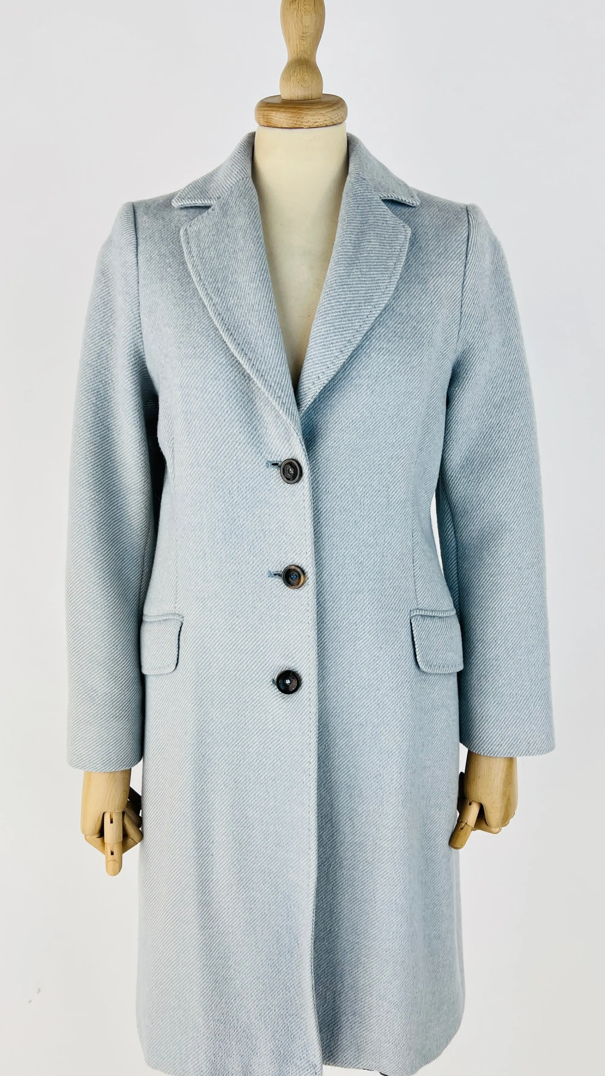 Donna AGNONA Cappotti, Trench, Soprabiti | Blu/azzurro/verde>Soprabito twill azzurro