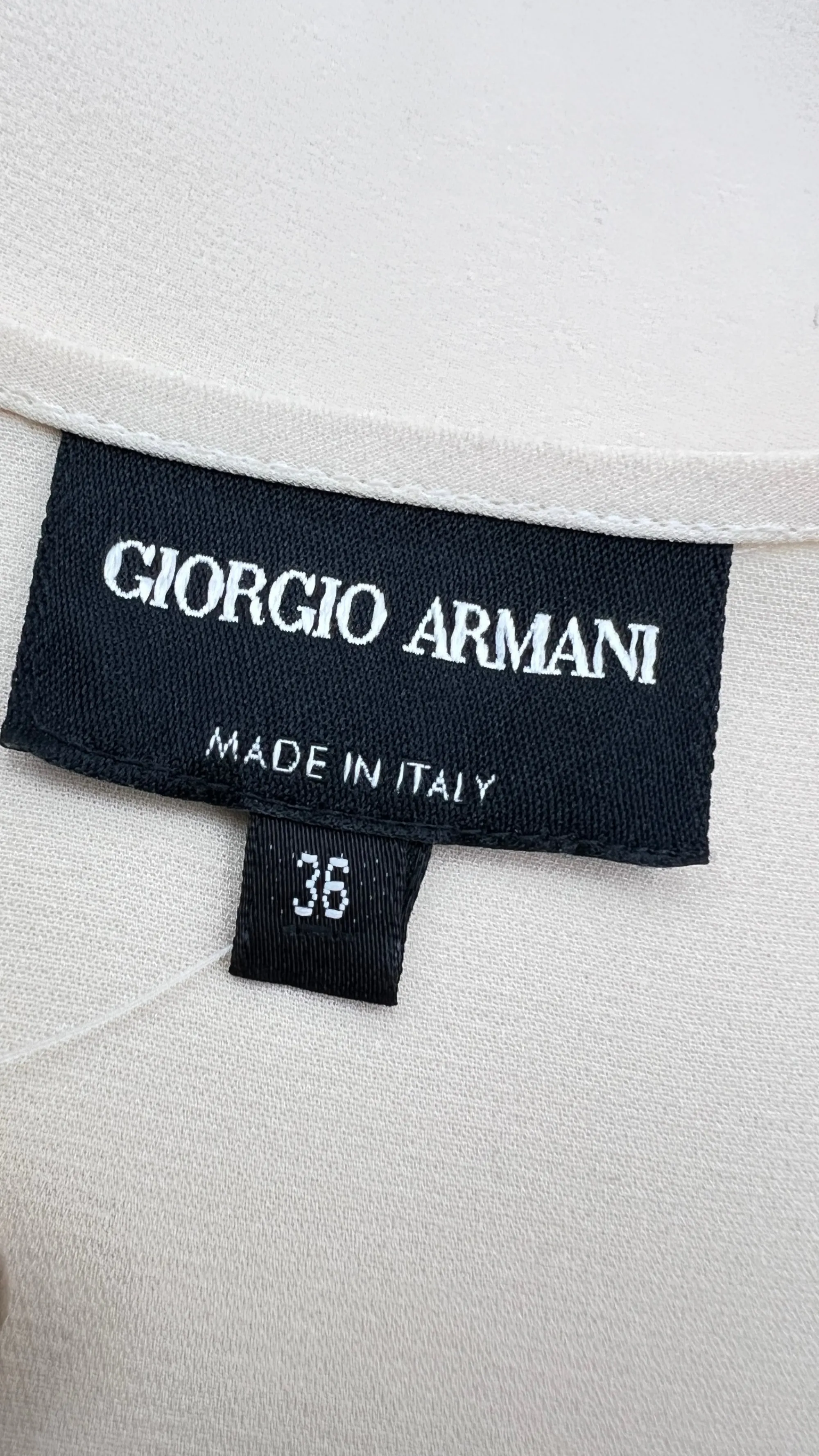 Donna GIORGIO ARMANI Tops E Smanicati | Bianco/nero/grigio>Top bicolor colletto a punta