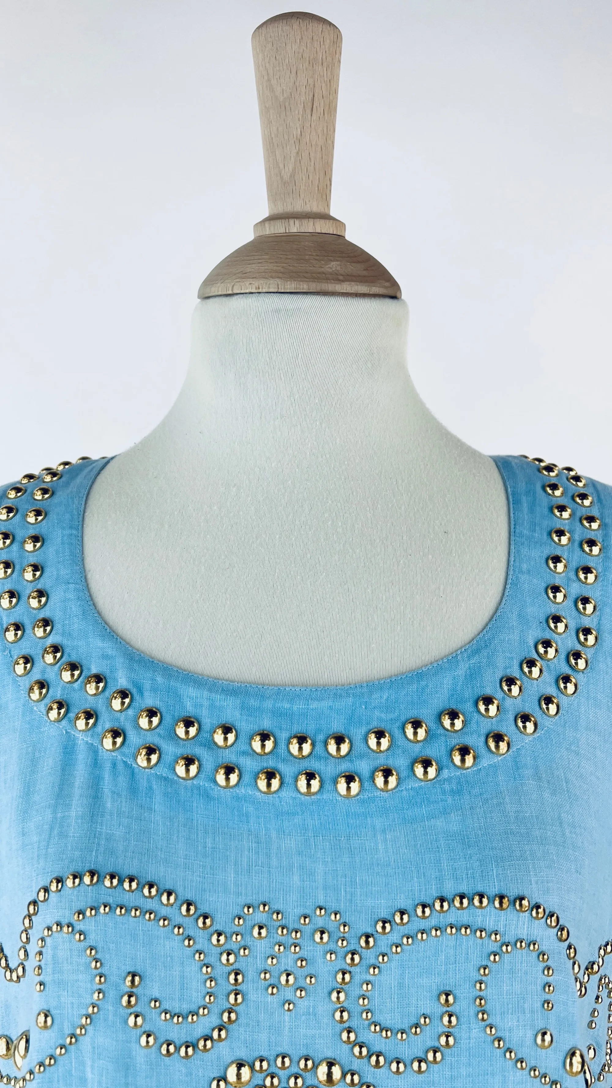 Donna Fontana Couture T-shirts E Bluse>Top vintage con borchie