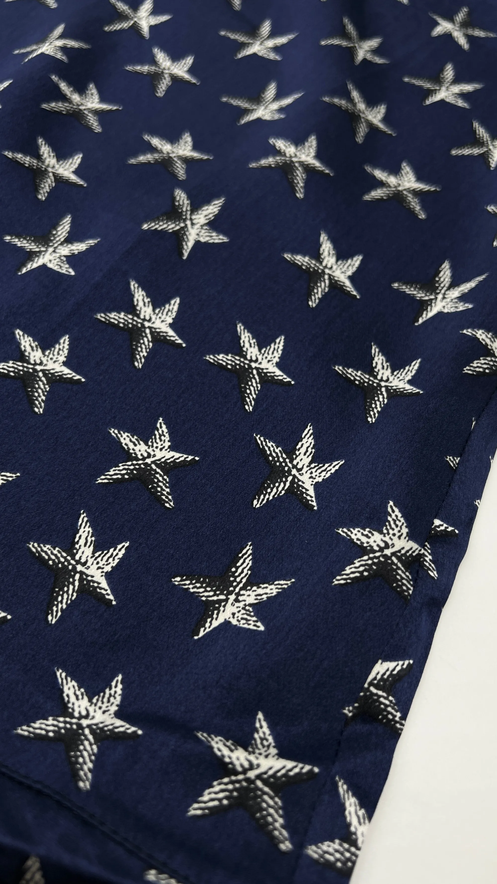 Donna Yves Saint Laurent T-shirts E Bluse | Blu/azzurro/verde>Top vintage con stelle marine