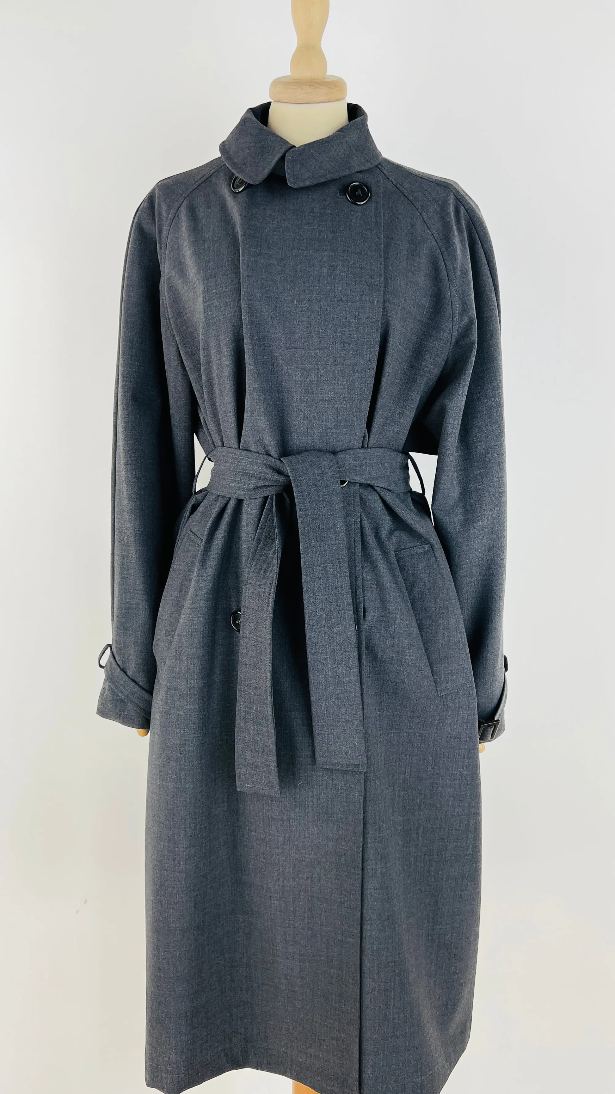 Donna ANTONIO FUSCO Cappotti, Trench, Soprabiti | Bianco/nero/grigio>Trench classico con cinta