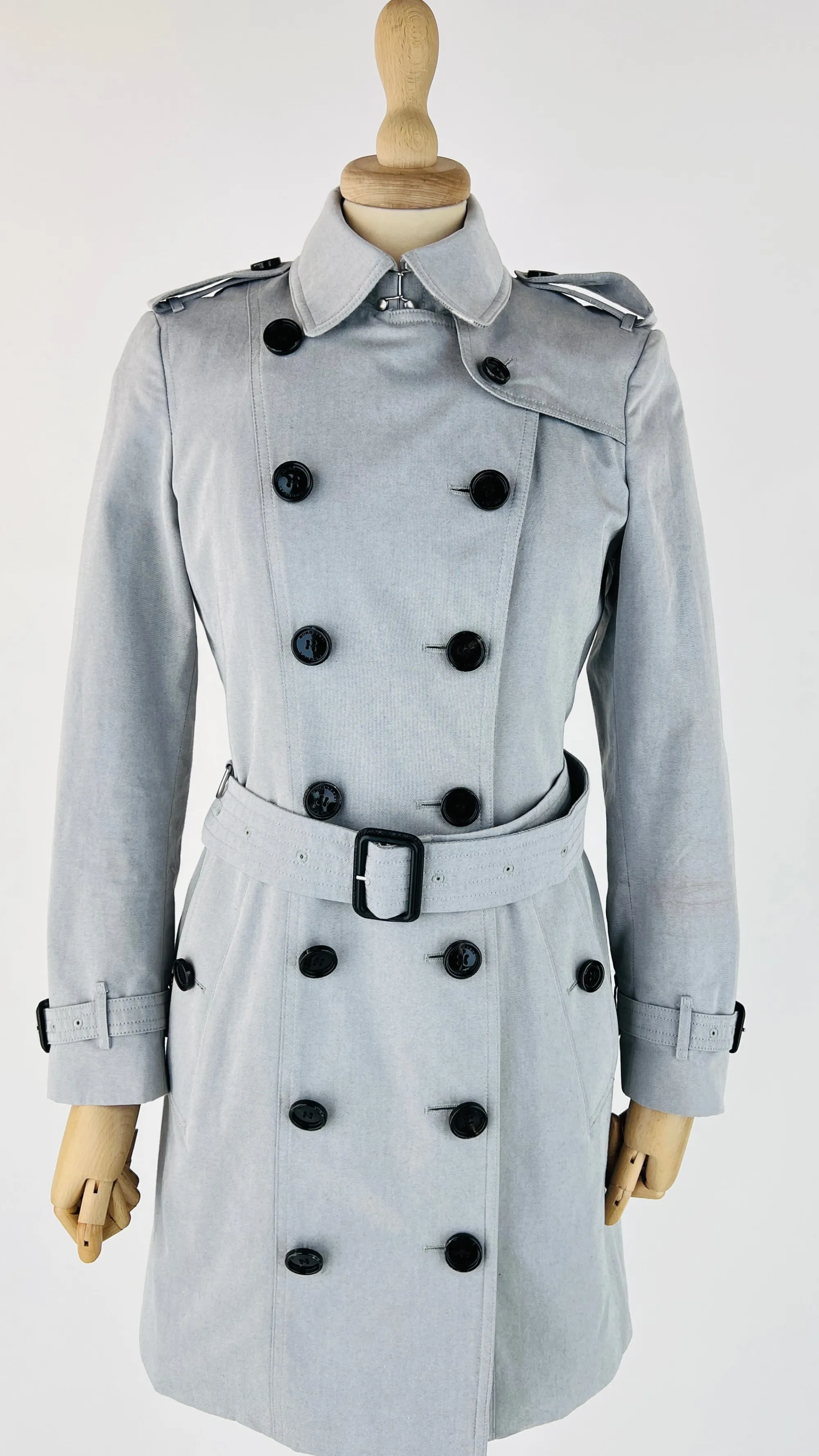 Donna BURBERRY PRORSUM Cappotti, Trench, Soprabiti | Bianco/nero/grigio>Trench con gilet interno removibile