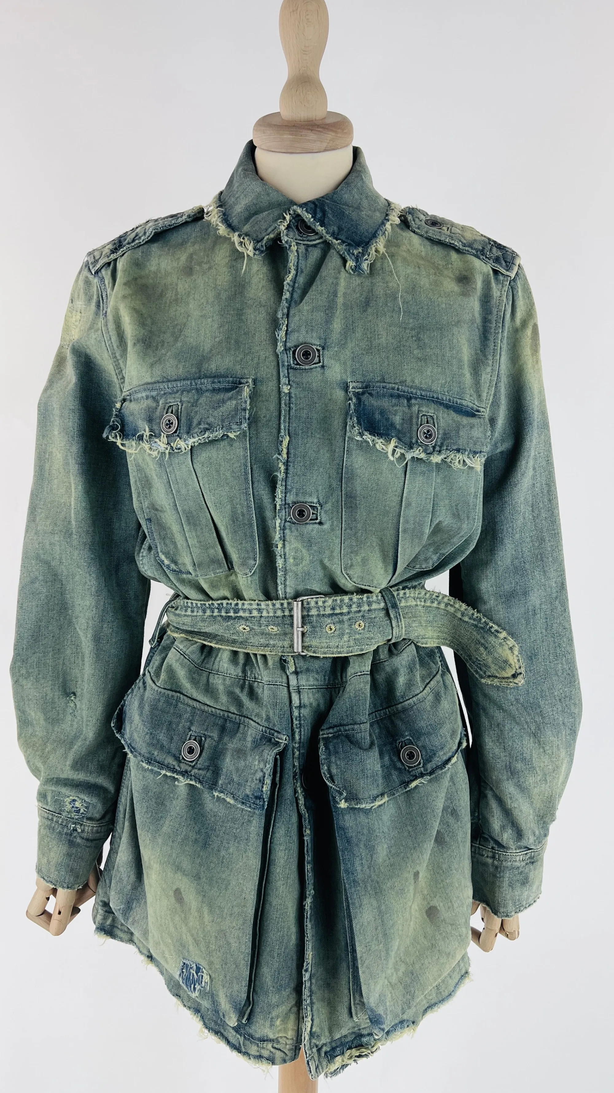 Donna Ralph Lauren Cappotti, Trench, Soprabiti | Giacche&piumini>Trench in denim con cinta