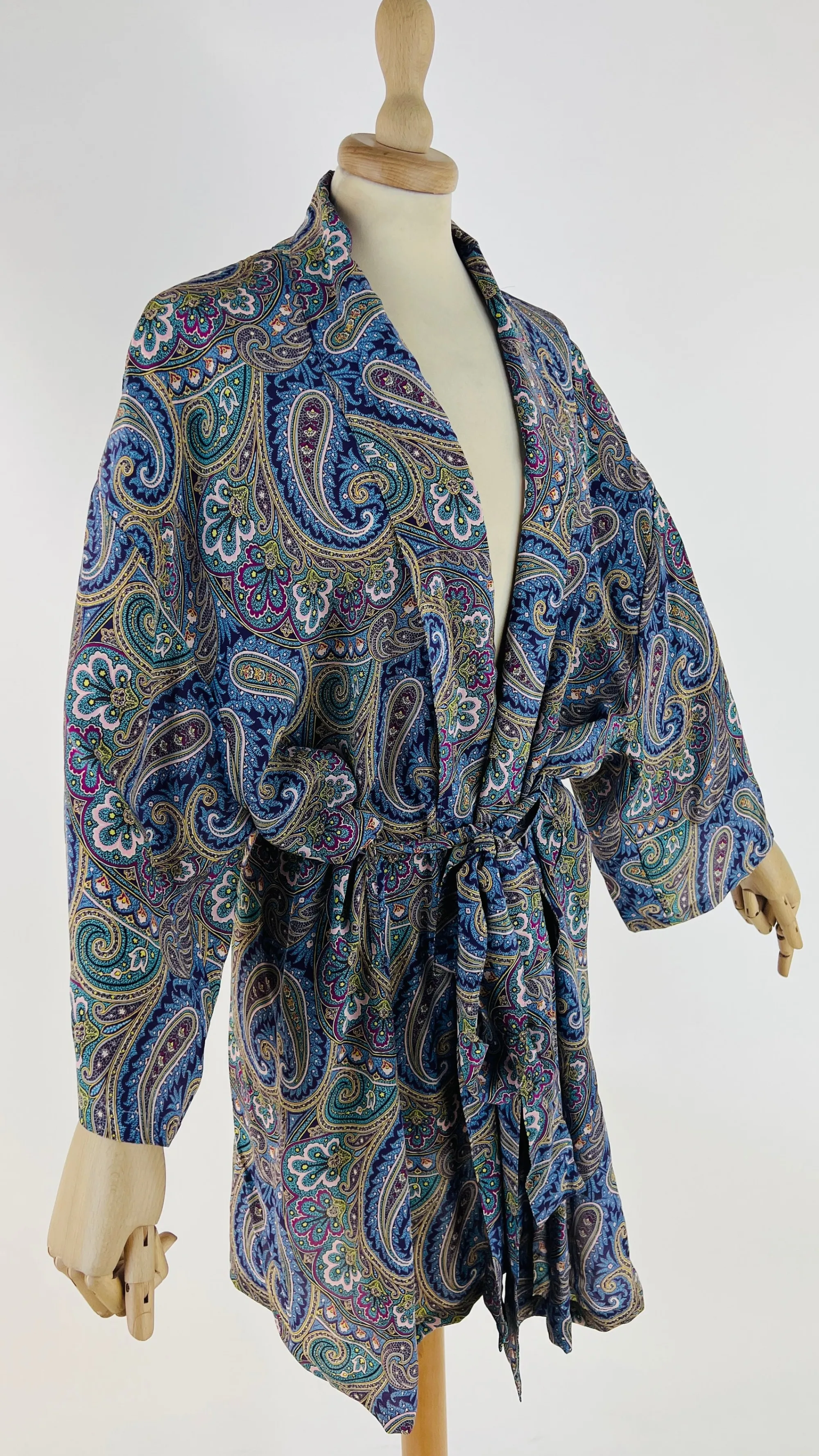 Donna ETRO Longsleeves | Fantasie>Vestaglia paisley con cinta