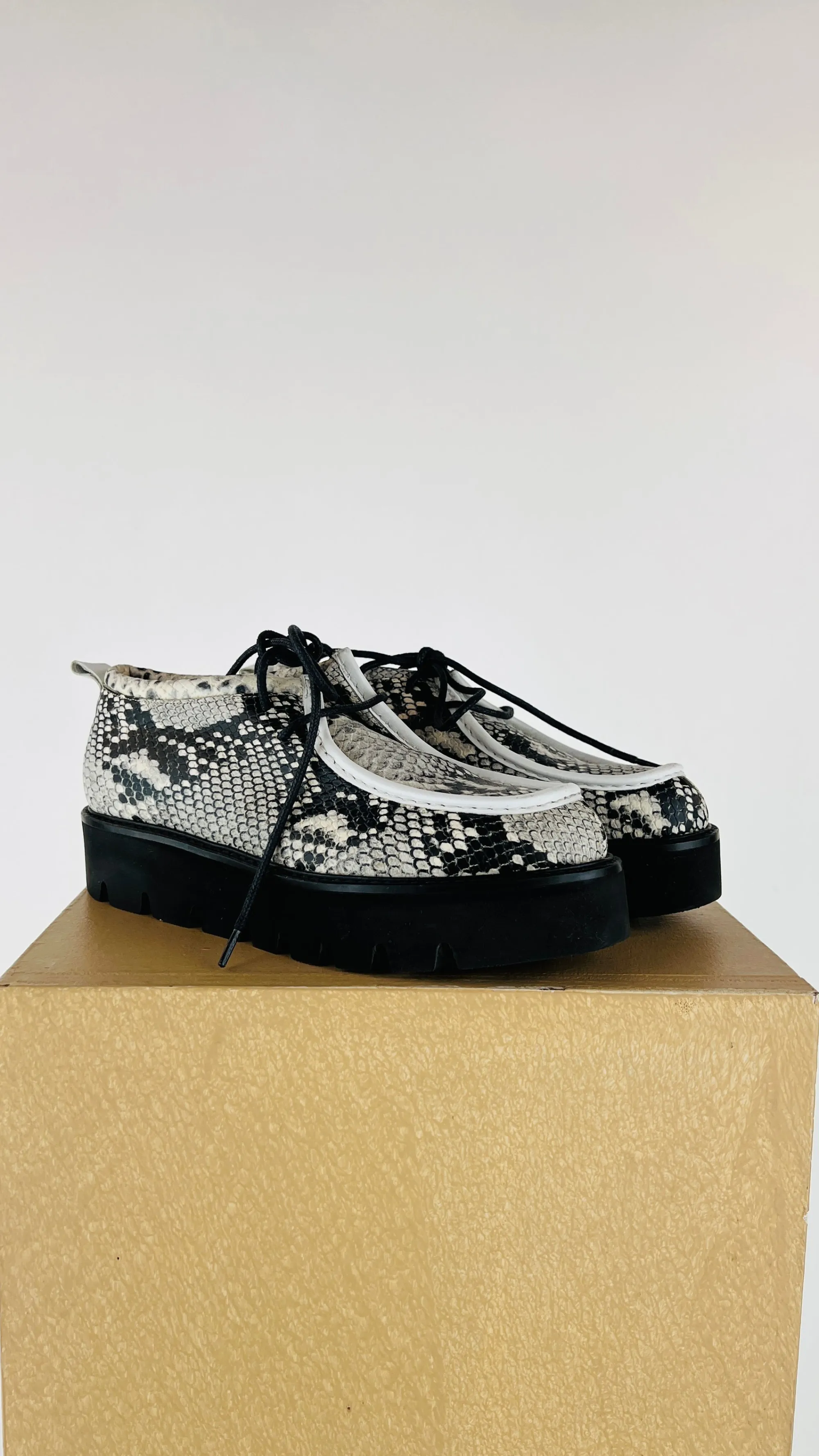 Tela Scarpe>Wallaby platform stampate